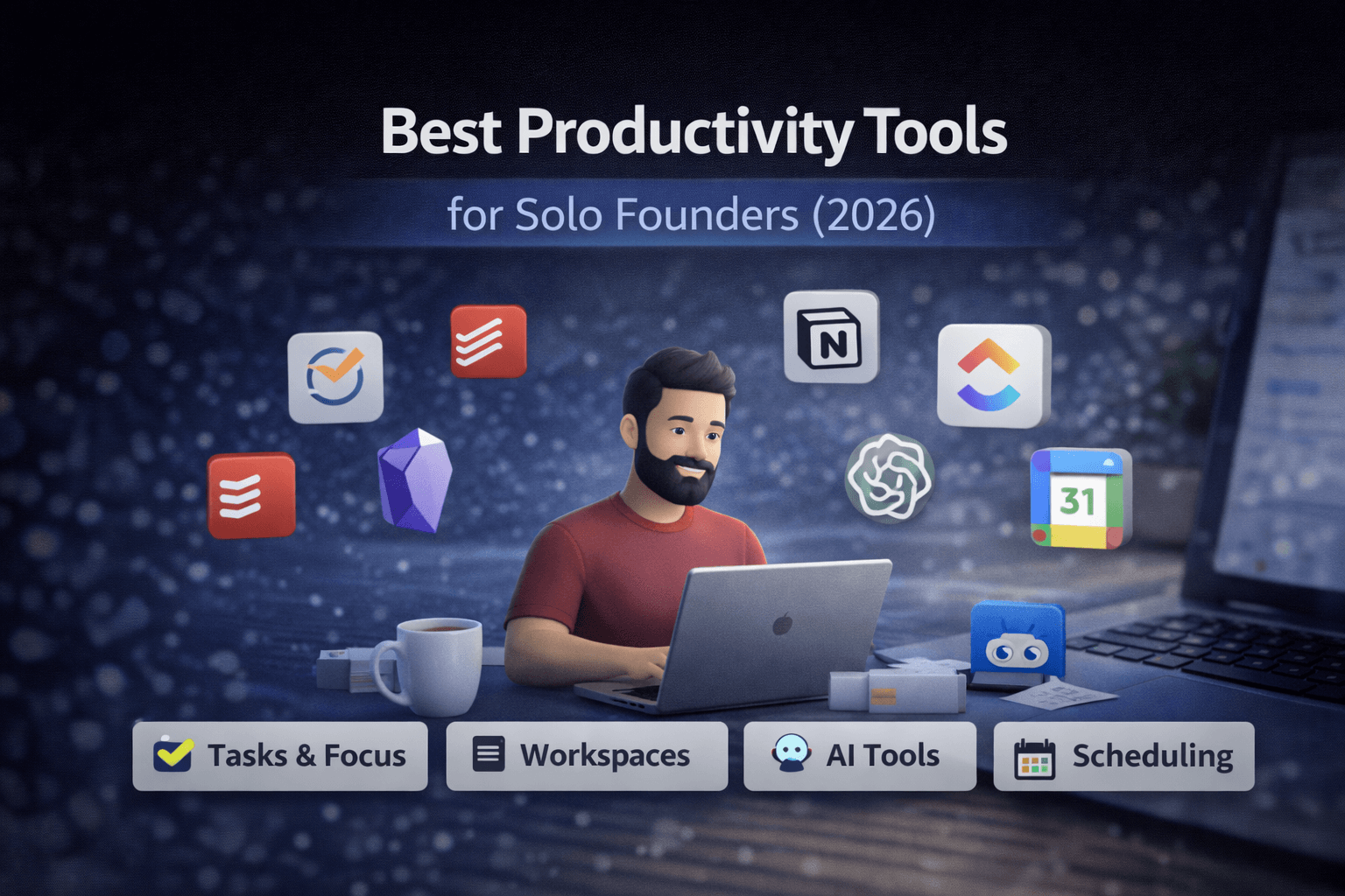 Best Productivity Tools for Solo Founders (2026)