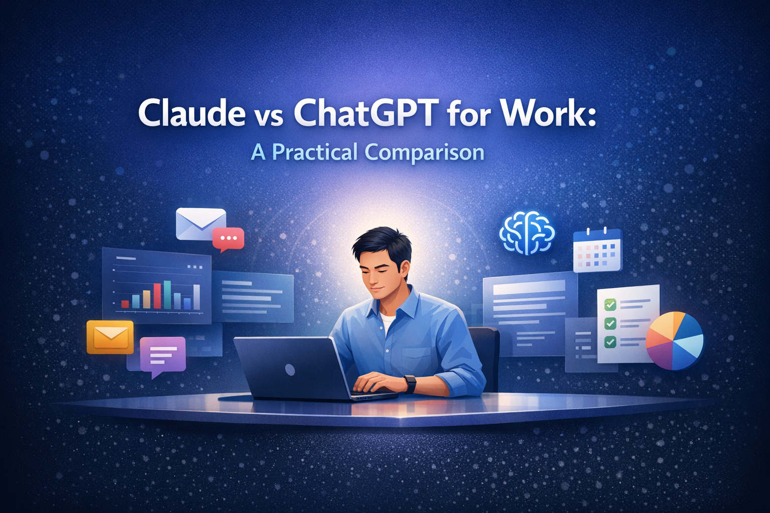 Claude vs ChatGPT for Work: A Practical Comparison - A decision-focused comparison of Claude vs ChatGPT for real work: writing, analysis, meetings, coding, security, and team workflows—plus a simple step-by-step to pick the right one.